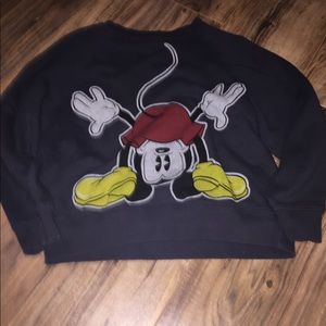 Grey Mickey Mouse Disney sweatshirt